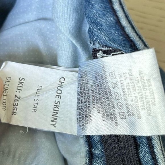 DL1961 CHLOE STARS SKINNY JEANS KIDS GIRLS 16 SIZE 23 WOMEN SIZE 00 - Picture 10 of 11